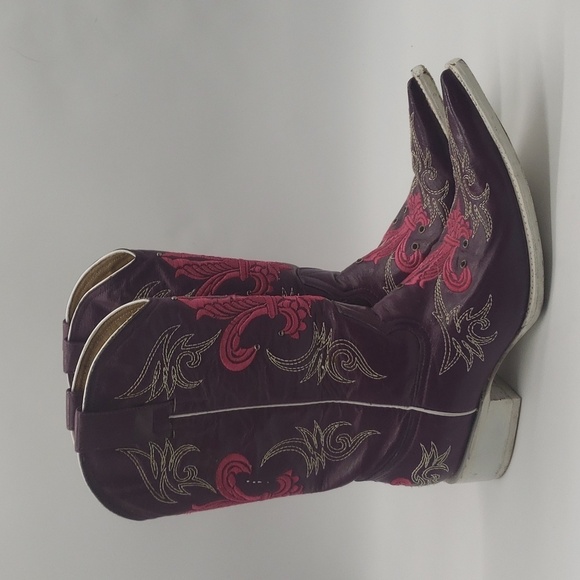 264- Aguila Real Women's Boots Genuine Leather Made In Mexico Size 9 - Picture 1 of 8